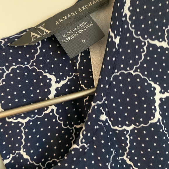 Armani Exchange Navy Print Mini Dress - Picture 3 of 4